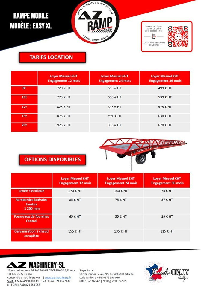 **RENTAL 12-24-36 Month** AZ RAMP-EASY XL-8 . Mobil Loading Ramp - Lastramp: bild 2 **RENTAL 12-24-36 Month** AZ RAMP-EASY XL-8 . Mobil Loading Ramp - Lastramp: bild 2