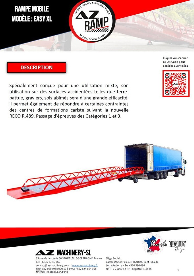 **RENTAL 12-24-36 Month** AZ RAMP-EASY XL-8 . Mobil Loading Ramp - Lastramp: bild 3 **RENTAL 12-24-36 Month** AZ RAMP-EASY XL-8 . Mobil Loading Ramp - Lastramp: bild 3
