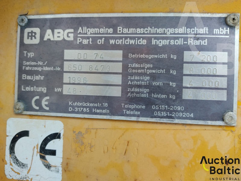 Vält Ingersoll Rand DD74: bild 20 Vält Ingersoll Rand DD74: bild 20