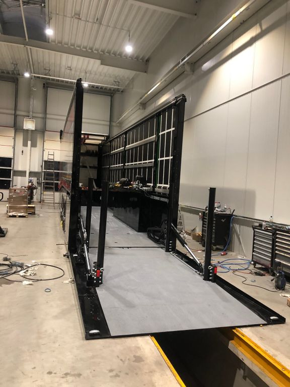 Ny Låg lastare semitrailer Innenlader Zwischenlader Gabelstaplertransporter: bild 8