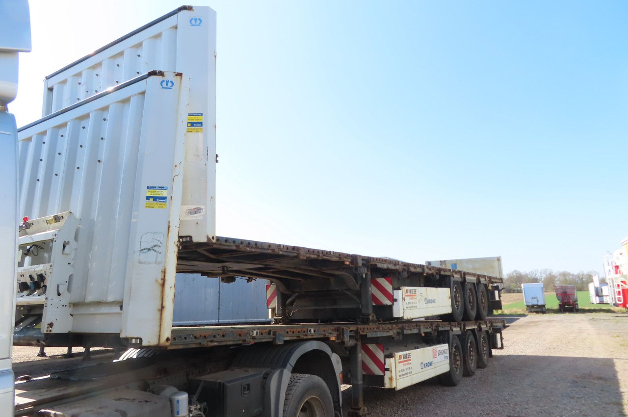 Krone Stahlmattenauflieger mit Bordwände - Flaktrailer: bild 3 Krone Stahlmattenauflieger mit Bordwände - Flaktrailer: bild 3