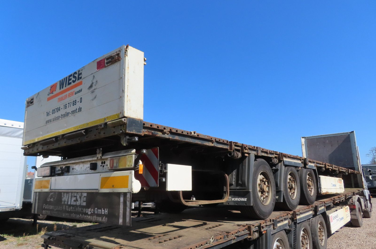 Krone Stahlmattenauflieger mit Bordwände - Flaktrailer: bild 4 Krone Stahlmattenauflieger mit Bordwände - Flaktrailer: bild 4