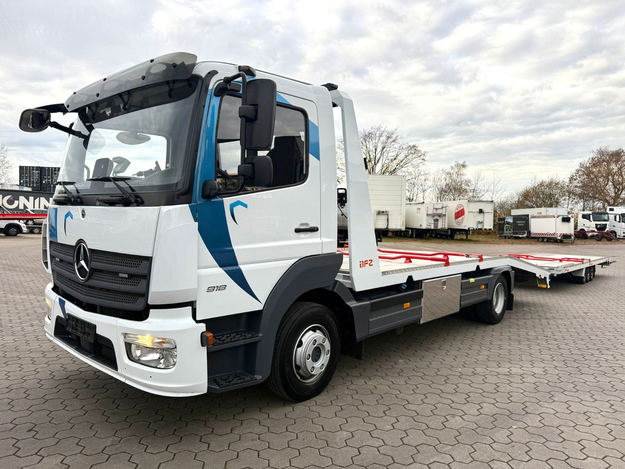 Mercedes-Benz Atego 918L Autotransporter mit BFZ Anhänger - Biltransportbil lastbil: bild 3 Mercedes-Benz Atego 918L Autotransporter mit BFZ Anhänger - Biltransportbil lastbil: bild 3