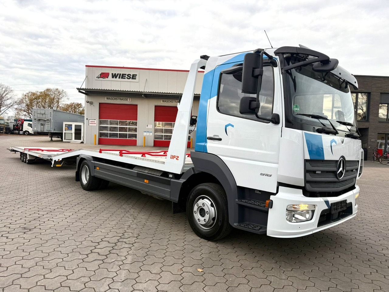 Mercedes-Benz Atego 918L Autotransporter mit BFZ Anhänger - Biltransportbil lastbil: bild 2 Mercedes-Benz Atego 918L Autotransporter mit BFZ Anhänger - Biltransportbil lastbil: bild 2