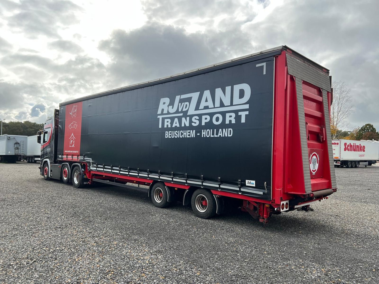 Meusburger 2-Achs-Gabelstaplertransporter Rampe Dhollandia - Låg lastare semitrailer: bild 2 Meusburger 2-Achs-Gabelstaplertransporter Rampe Dhollandia - Låg lastare semitrailer: bild 2