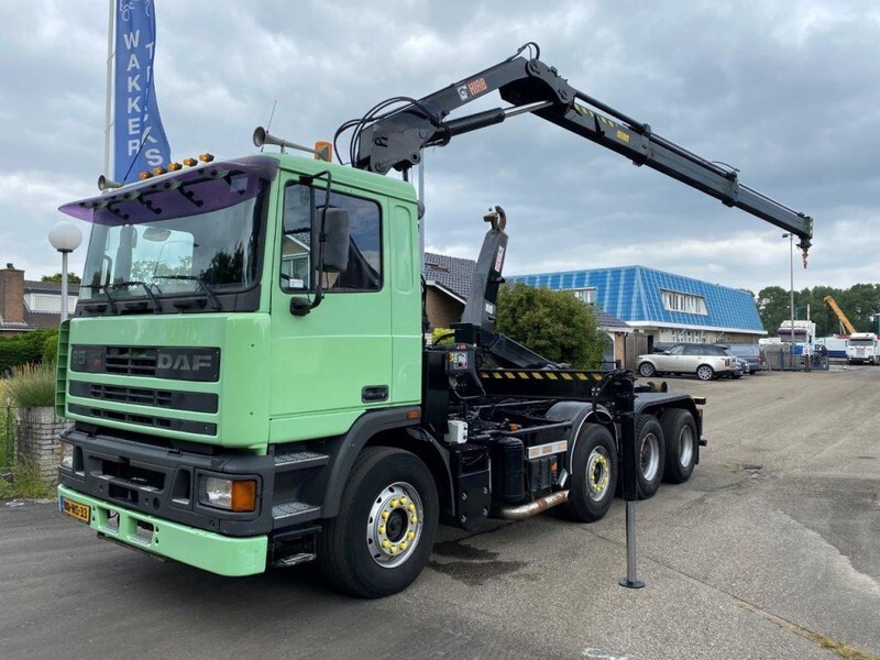 DAF 95 ATi 360 8X2 STEEL SPRING HIAB 166B-2 Duo - Kranbil: bild 1 DAF 95 ATi 360 8X2 STEEL SPRING HIAB 166B-2 Duo - Kranbil: bild 1