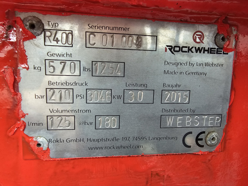 Tillbehör för Byggmaskiner rockwheel r400 cw10 asvaltfrees frais cw 10 demarec rockwheel epirock: bild 6 Tillbehör för Byggmaskiner rockwheel r400 cw10 asvaltfrees frais cw 10 demarec rockwheel epirock: bild 6