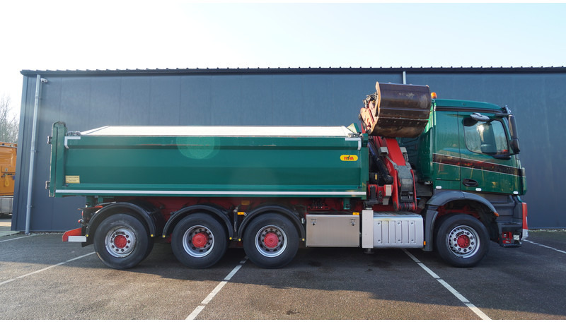 Mercedes-Benz AROCS 3542 8X4 2 SIDE TIPPER WITH HMF Z 1943 CRANE 407.000KM - Kranbil: bild 4 Mercedes-Benz AROCS 3542 8X4 2 SIDE TIPPER WITH HMF Z 1943 CRANE 407.000KM - Kranbil: bild 4