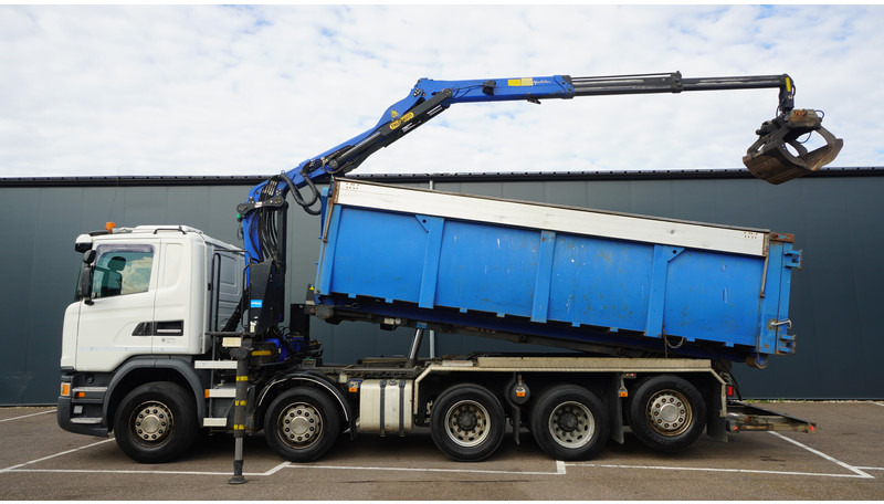 Scania G 490 10X4 CABLE SYSTEM TRUCK WITH PALFINGER Q180Z95TR CRANE - Kranbil: bild 1 Scania G 490 10X4 CABLE SYSTEM TRUCK WITH PALFINGER Q180Z95TR CRANE - Kranbil: bild 1