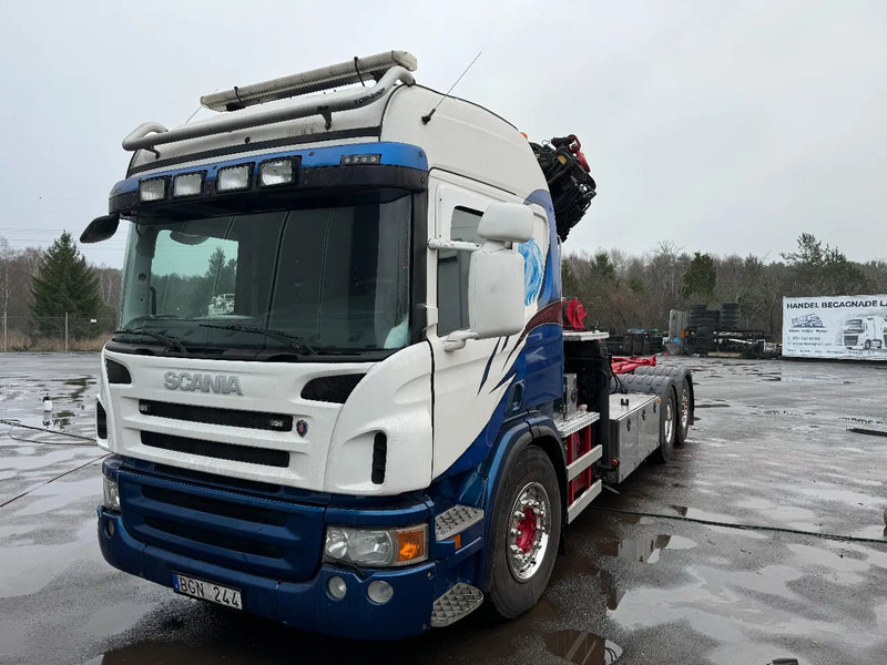 Scania P420 6X2*4, Hooklift-truck with Crane, 2008 - Lastbil, Kranbil: bild 2 Scania P420 6X2*4, Hooklift-truck with Crane, 2008 - Lastbil, Kranbil: bild 2