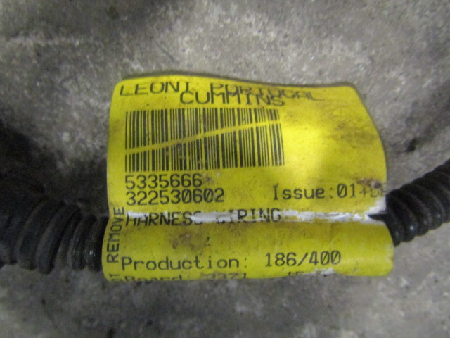 DAF LF 220 EURO 6 ENGINE/ECU HARNESS P/NO 5335666/322530602 - Motor och reservdelar för Lastbil: bild 3 DAF LF 220 EURO 6 ENGINE/ECU HARNESS P/NO 5335666/322530602 - Motor och reservdelar för Lastbil: bild 3