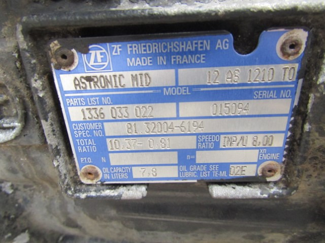 MAN TGM / TGS ASTRONIC MID 12AS 1210.70 GEARBOX - Växellåda för Lastbil: bild 2 MAN TGM / TGS ASTRONIC MID 12AS 1210.70 GEARBOX - Växellåda för Lastbil: bild 2