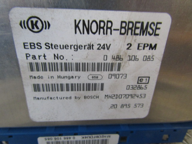 VOLVO FE EBS ECU P/NO 0486106 085 - Kontrollenhet för Lastbil: bild 2 VOLVO FE EBS ECU P/NO 0486106 085 - Kontrollenhet för Lastbil: bild 2