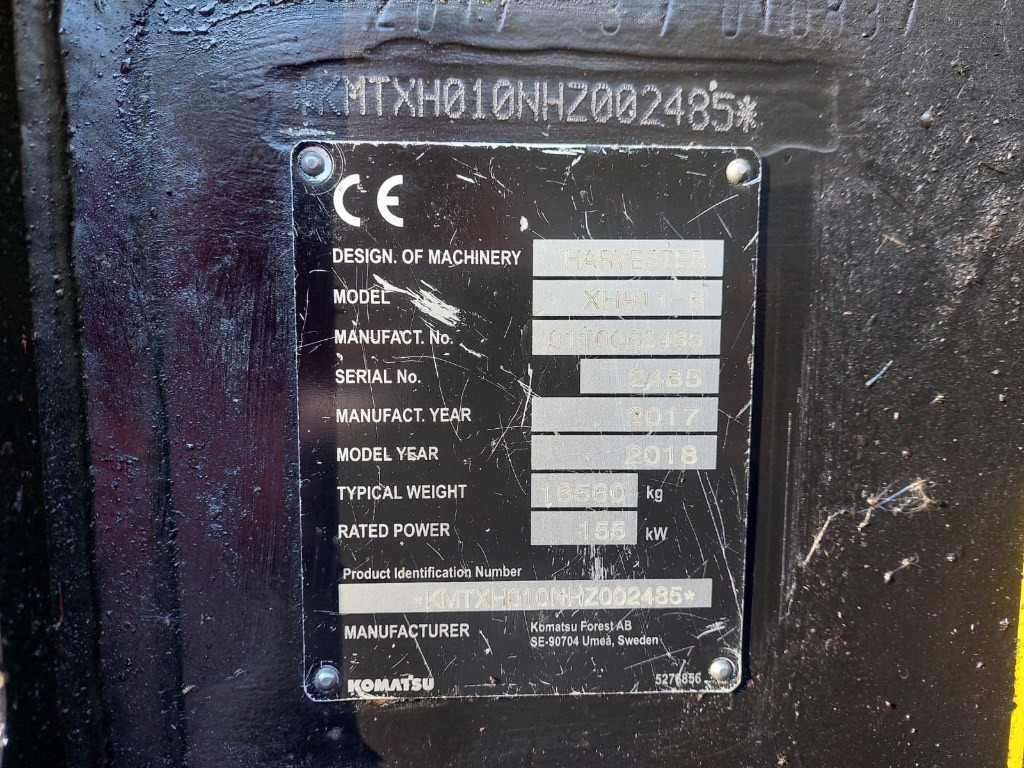 Komatsu 911 - Skördare: bild 2 Komatsu 911 - Skördare: bild 2