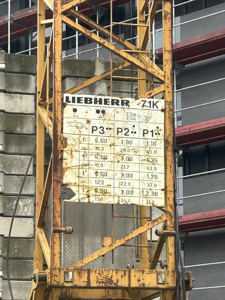 Liebherr 71k Baukran Turmdrehkran 71 K / Baujahr 2003 gebraucht - Tornkran: bild 5 Liebherr 71k Baukran Turmdrehkran 71 K / Baujahr 2003 gebraucht - Tornkran: bild 5
