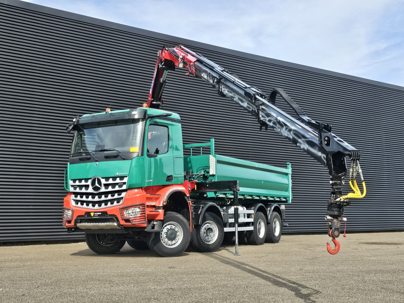 Mercedes-Benz AROCS 4145 / 8X6 / TIPPER + HMF CRANE - Tippbil lastbil, Kranbil: bild 2 Mercedes-Benz AROCS 4145 / 8X6 / TIPPER + HMF CRANE - Tippbil lastbil, Kranbil: bild 2