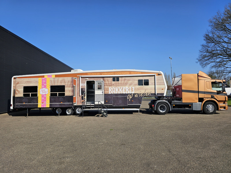 Scania P 280 + trailer - 2 X SLIDE OUT / CAMPER / WOHNMOBIL - Skåp semitrailer: bild 5 Scania P 280 + trailer - 2 X SLIDE OUT / CAMPER / WOHNMOBIL - Skåp semitrailer: bild 5