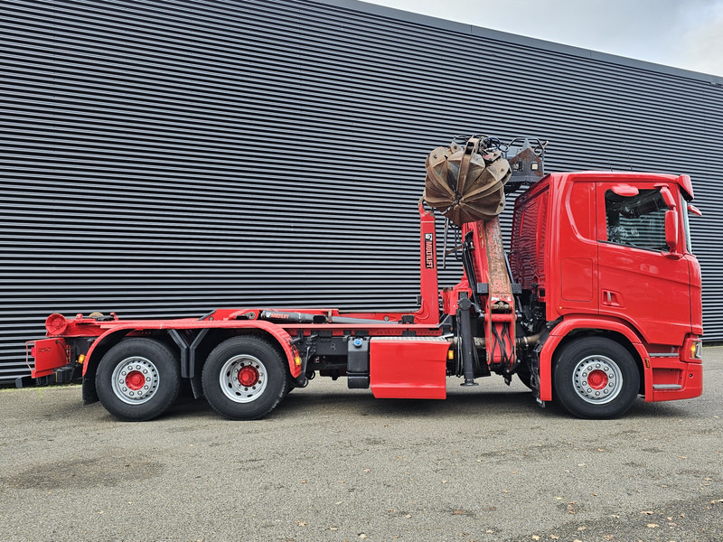 Lastväxlare lastbil, Kranbil Scania R520 V8 6x2/4 / EPSILON CRANE + HOOKLIFT: bild 14