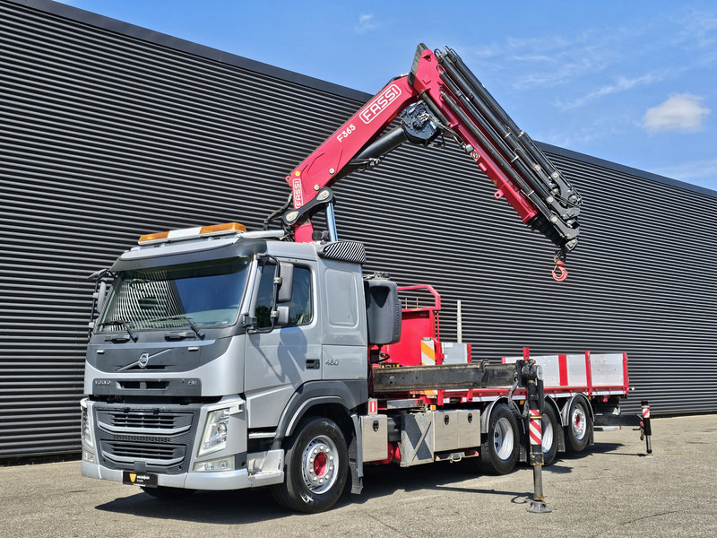 Volvo FM 460 8x4-4 / FASSI 36.5 t/m -8 x EXTENSION + WINCH - Flakbil, Kranbil: bild 5 Volvo FM 460 8x4-4 / FASSI 36.5 t/m -8 x EXTENSION + WINCH - Flakbil, Kranbil: bild 5