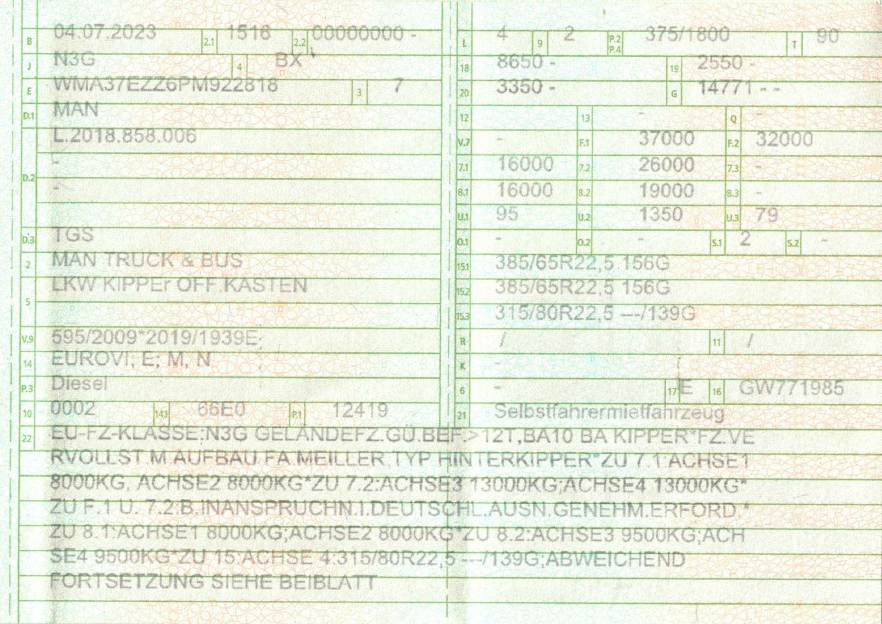 MAN 35.510 TGS | Meiller Thermo | E-Verdeck | TOP - Tippbil lastbil: bild 2 MAN 35.510 TGS | Meiller Thermo | E-Verdeck | TOP - Tippbil lastbil: bild 2