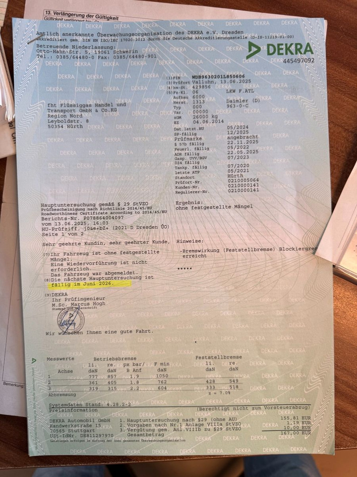 Mercedes-Benz 2536 ADR Valid & kipphydraulik für Gastank - Tankbil: bild 4 Mercedes-Benz 2536 ADR Valid & kipphydraulik für Gastank - Tankbil: bild 4