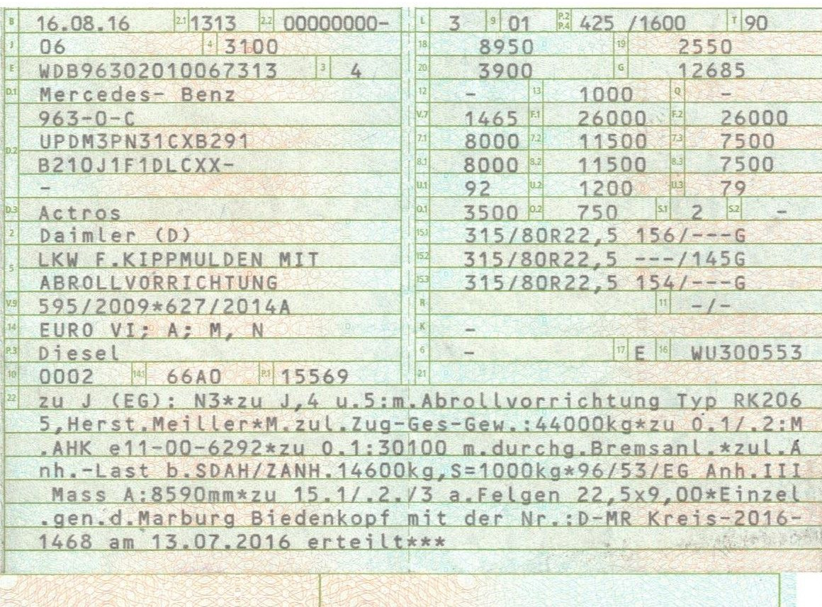 Mercedes-Benz 2558 6x2 Meiller RK 20.65 | Retarder | Klima - Lastväxlare lastbil: bild 2 Mercedes-Benz 2558 6x2 Meiller RK 20.65 | Retarder | Klima - Lastväxlare lastbil: bild 2