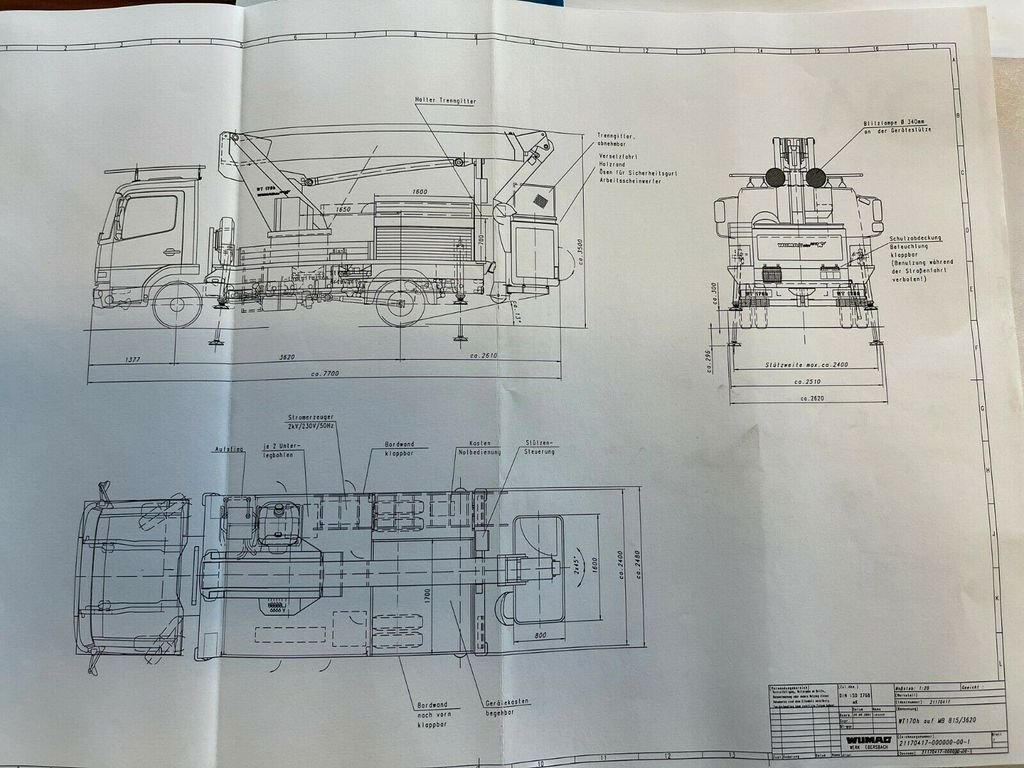 Mercedes-Benz 815 4x2 Hubarbeitsbühne Wumag 170 high 17 m Mercedes-Benz 815 4x2 Hubarbeitsbühne Wumag 170 high 17 m - Billift, Transportbil: bild 5 Mercedes-Benz 815 4x2 Hubarbeitsbühne Wumag 170 high 17 m Mercedes-Benz 815 4x2 Hubarbeitsbühne Wumag 170 high 17 m - Billift, Transportbil: bild 5