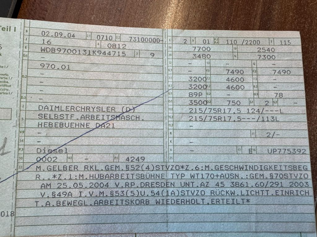 Mercedes-Benz 815 4x2 Hubarbeitsbühne Wumag 170 high 17 m Mercedes-Benz 815 4x2 Hubarbeitsbühne Wumag 170 high 17 m - Billift, Transportbil: bild 2 Mercedes-Benz 815 4x2 Hubarbeitsbühne Wumag 170 high 17 m Mercedes-Benz 815 4x2 Hubarbeitsbühne Wumag 170 high 17 m - Billift, Transportbil: bild 2