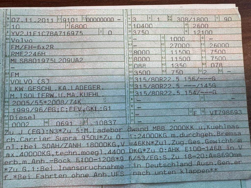 Volvo FM 410 6X2 Kühlkoffer mit Carrier Diesel & Strom Volvo FM 410 6X2 Kühlkoffer mit Carrier Diesel & Strom - Kylbil lastbil: bild 2 Volvo FM 410 6X2 Kühlkoffer mit Carrier Diesel & Strom Volvo FM 410 6X2 Kühlkoffer mit Carrier Diesel & Strom - Kylbil lastbil: bild 2