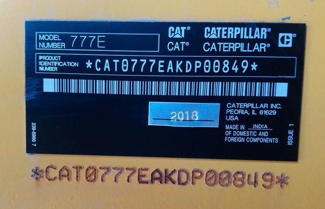 CAT 777E - Terränggående truck: bild 5 CAT 777E - Terränggående truck: bild 5