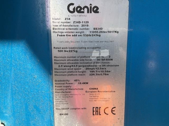 Genie Z34 - Bomlift: bild 5 Genie Z34 - Bomlift: bild 5