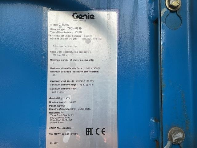 Genie Z80/60 - Bomlift: bild 2 Genie Z80/60 - Bomlift: bild 2