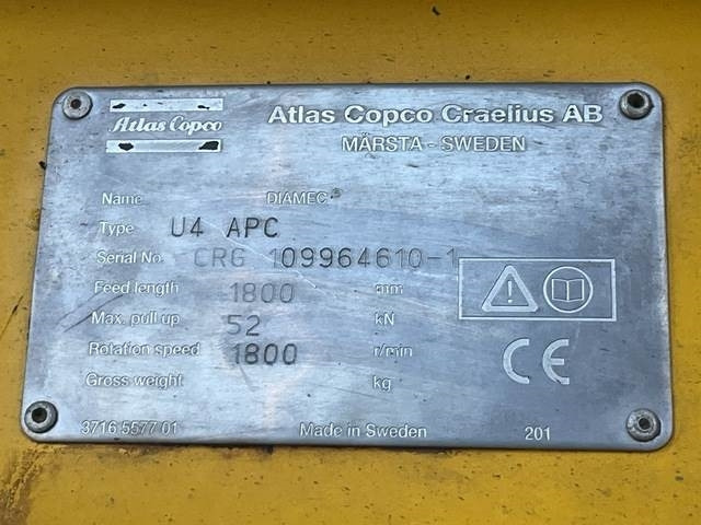 Atlas Copco Diamec U4 - Borrmaskin: bild 5 Atlas Copco Diamec U4 - Borrmaskin: bild 5