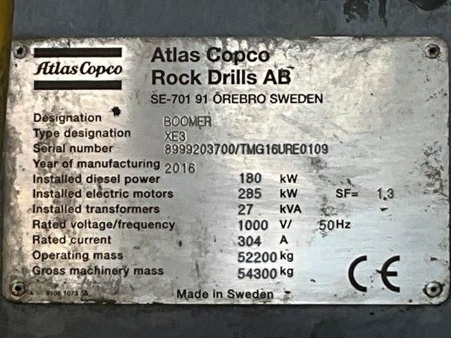 Atlas Copco XE3C - Gruvmaskin: bild 5 Atlas Copco XE3C - Gruvmaskin: bild 5