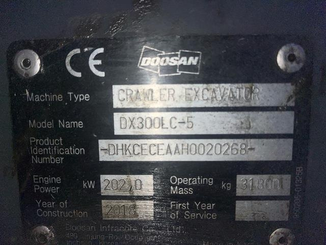 Doosan DX300LC-5 - Bandgrävare: bild 5 Doosan DX300LC-5 - Bandgrävare: bild 5