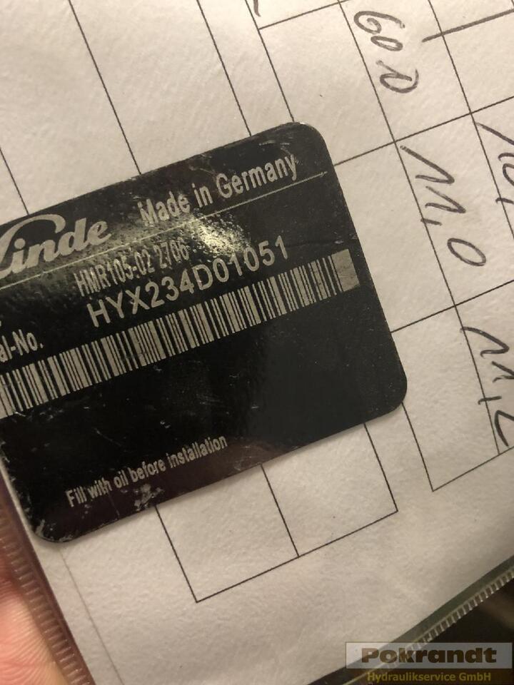 Linde HMR 105 02 2706 HMR 105-02 2706 - Hydraulpump för Byggmaskiner: bild 2 Linde HMR 105 02 2706 HMR 105-02 2706 - Hydraulpump för Byggmaskiner: bild 2