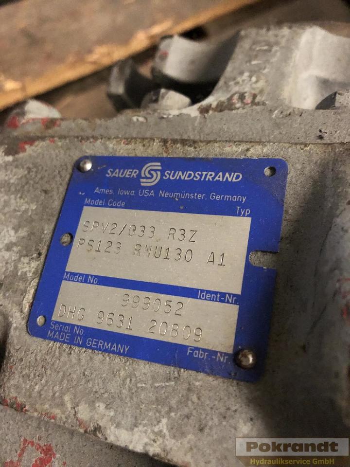 Sauer-Danfoss SPV2 033 R3ZPS - Hydraulpump: bild 2 Sauer-Danfoss SPV2 033 R3ZPS - Hydraulpump: bild 2
