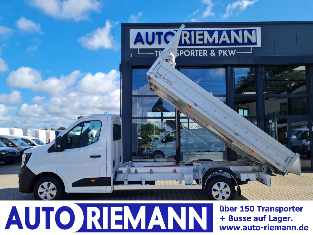 Renault Master New 35 Kipper KLIMA NAVI/APP PDC LUFTFEDERUNG - Transportbil med tippflak: bild 1 Renault Master New 35 Kipper KLIMA NAVI/APP PDC LUFTFEDERUNG - Transportbil med tippflak: bild 1