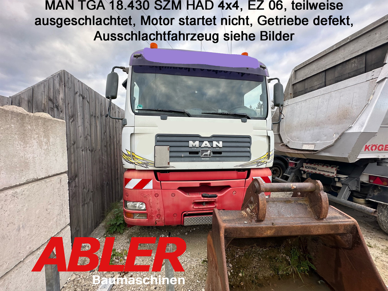 MAN TGA 18.430 SZM HAD 4x4 - Dragbil: bild 1 MAN TGA 18.430 SZM HAD 4x4 - Dragbil: bild 1
