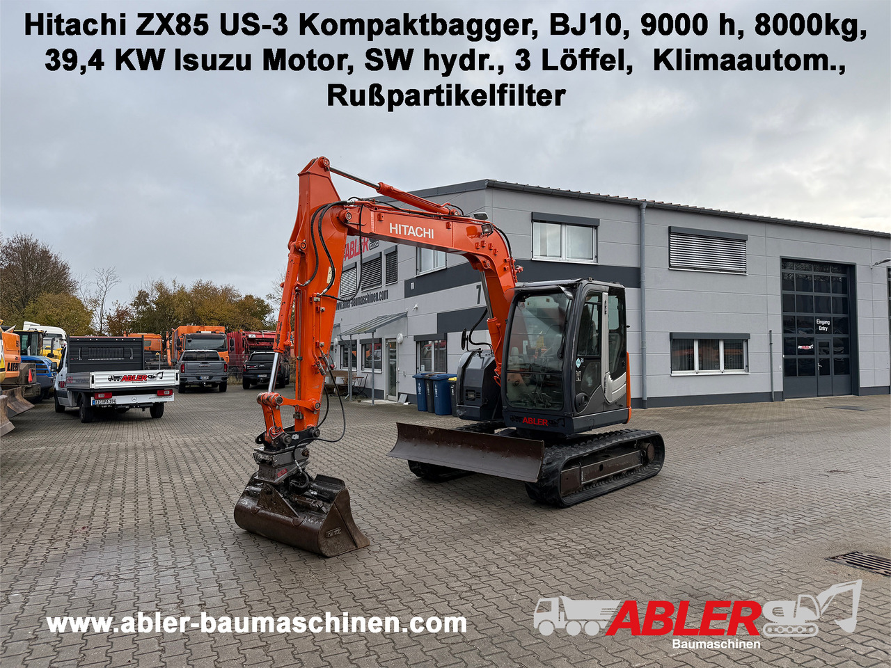 Hitachi ZX85 US-3 Kompaktbagger SW - Grävmaskin: bild 1 Hitachi ZX85 US-3 Kompaktbagger SW - Grävmaskin: bild 1