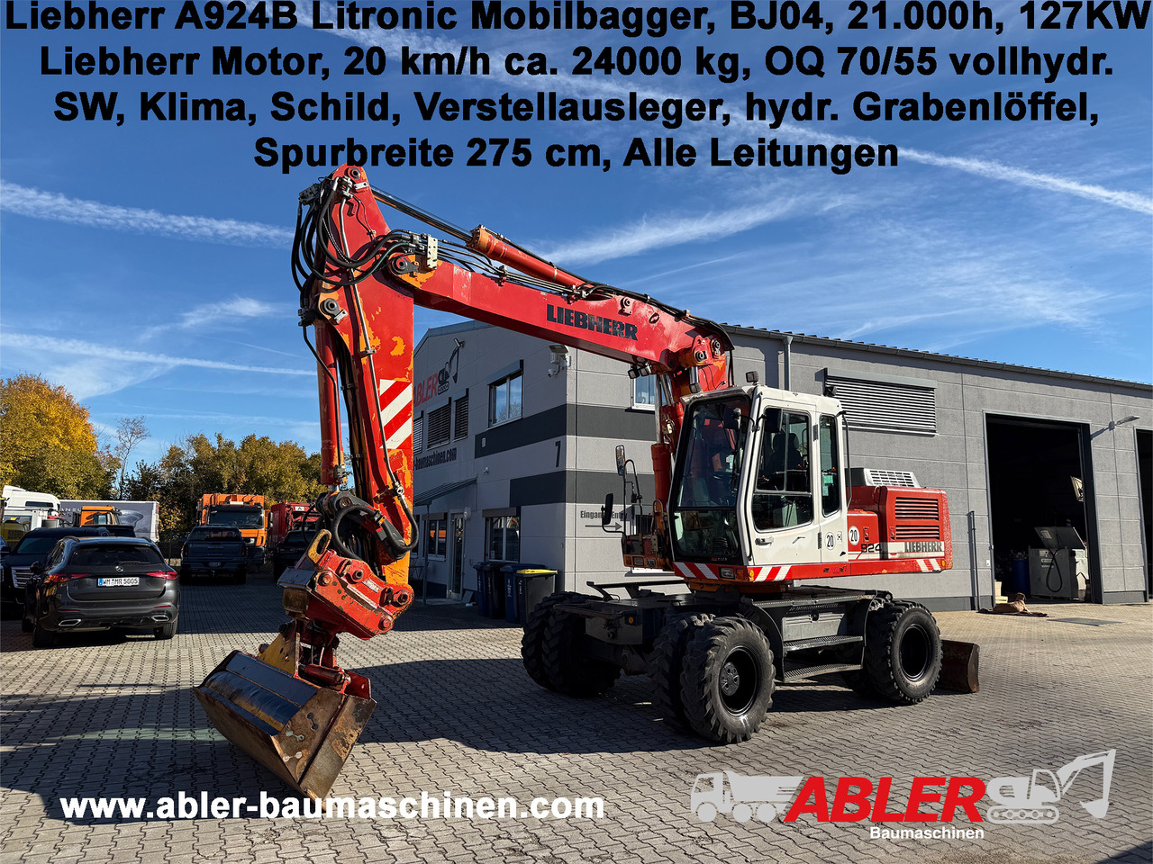 Liebherr A924 B Litronic Mobilbagger OQ 70/55 - Grävmaskin: bild 1 Liebherr A924 B Litronic Mobilbagger OQ 70/55 - Grävmaskin: bild 1