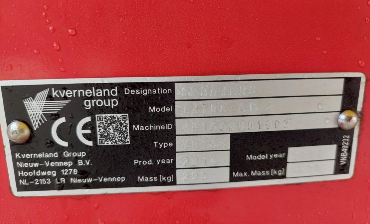 Spruta Kverneland iXtra Life 1200L ISO-BUS: bild 10 Spruta Kverneland iXtra Life 1200L ISO-BUS: bild 10