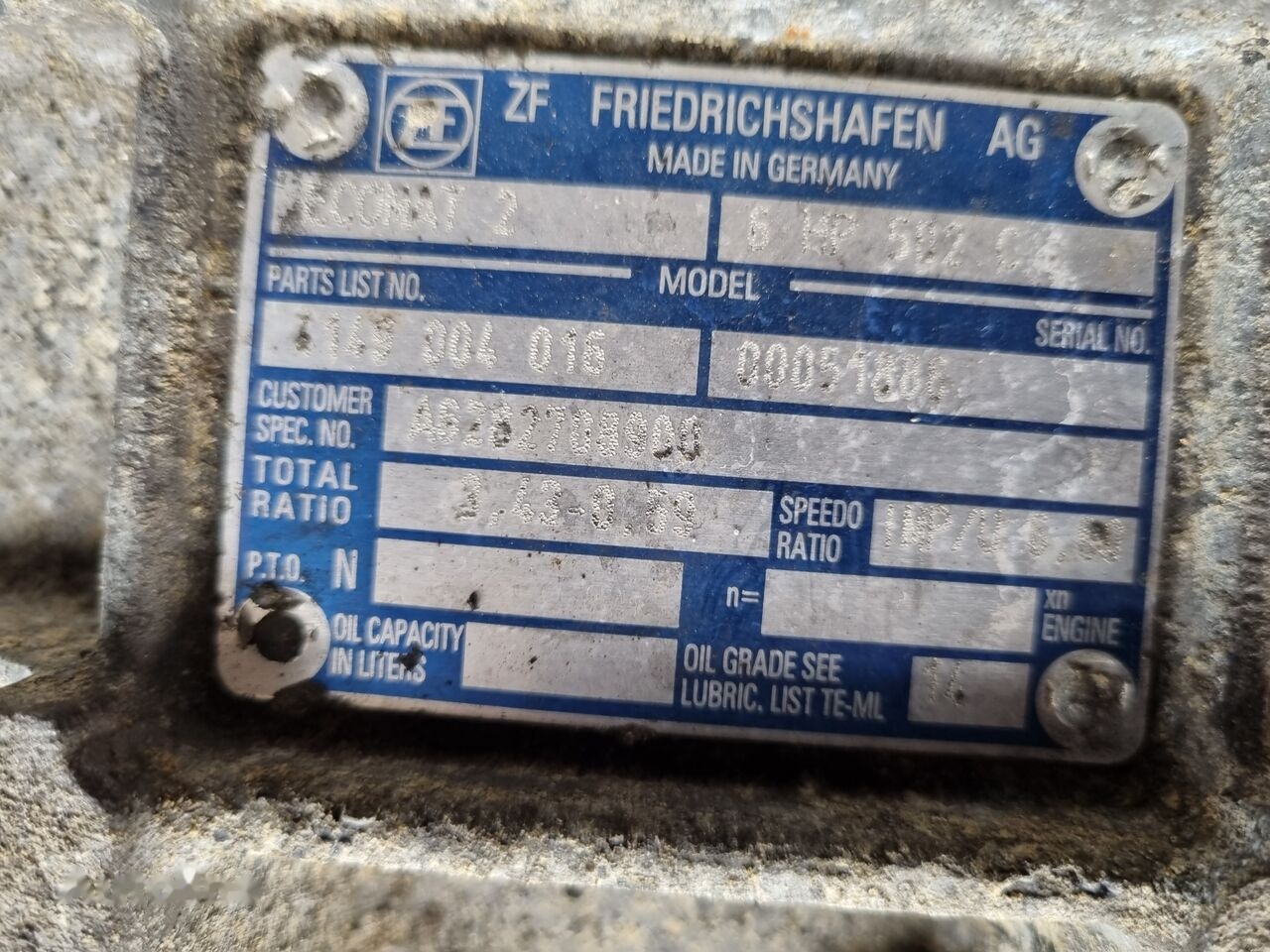 ZF ECOMAT 2 Mercedes-Benz - Växellåda för Buss: bild 2 ZF ECOMAT 2 Mercedes-Benz - Växellåda för Buss: bild 2