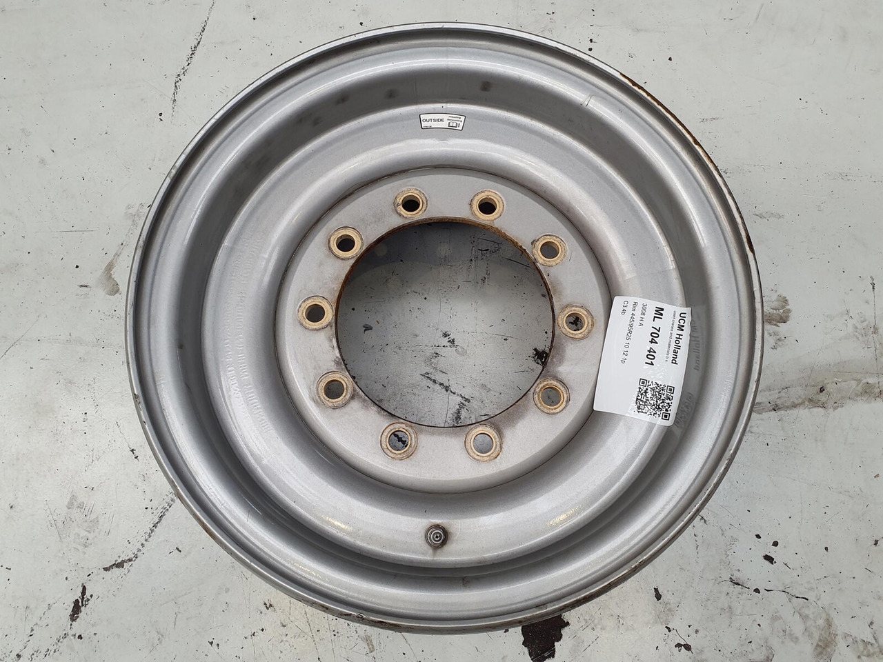 Liebherr Rim 445/95R25 10 12 1p - Fälg för Lyftkran: bild 2 Liebherr Rim 445/95R25 10 12 1p - Fälg för Lyftkran: bild 2