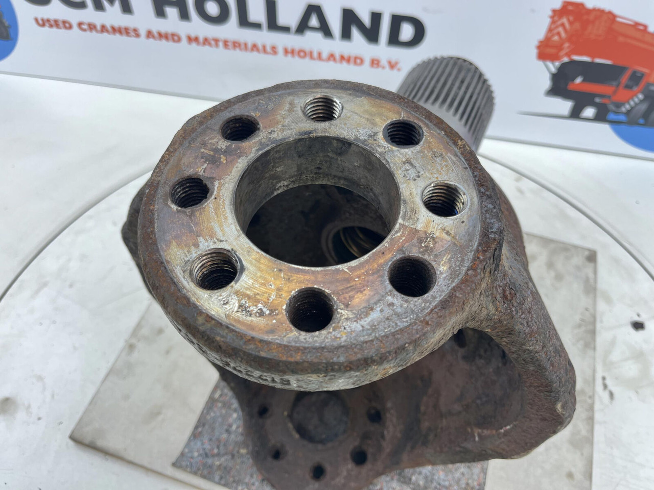 Styrspindel för Mobilkran Terex AC 155 steering knuckle 16 holes axle 3: bild 7