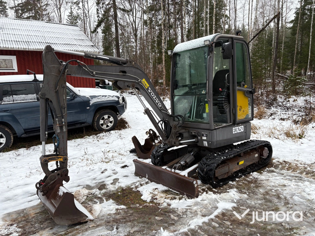 Grävmaskin - Volvo ECR25D, inkl. redskap - Minigrävmaskin: bild 1 Grävmaskin - Volvo ECR25D, inkl. redskap - Minigrävmaskin: bild 1