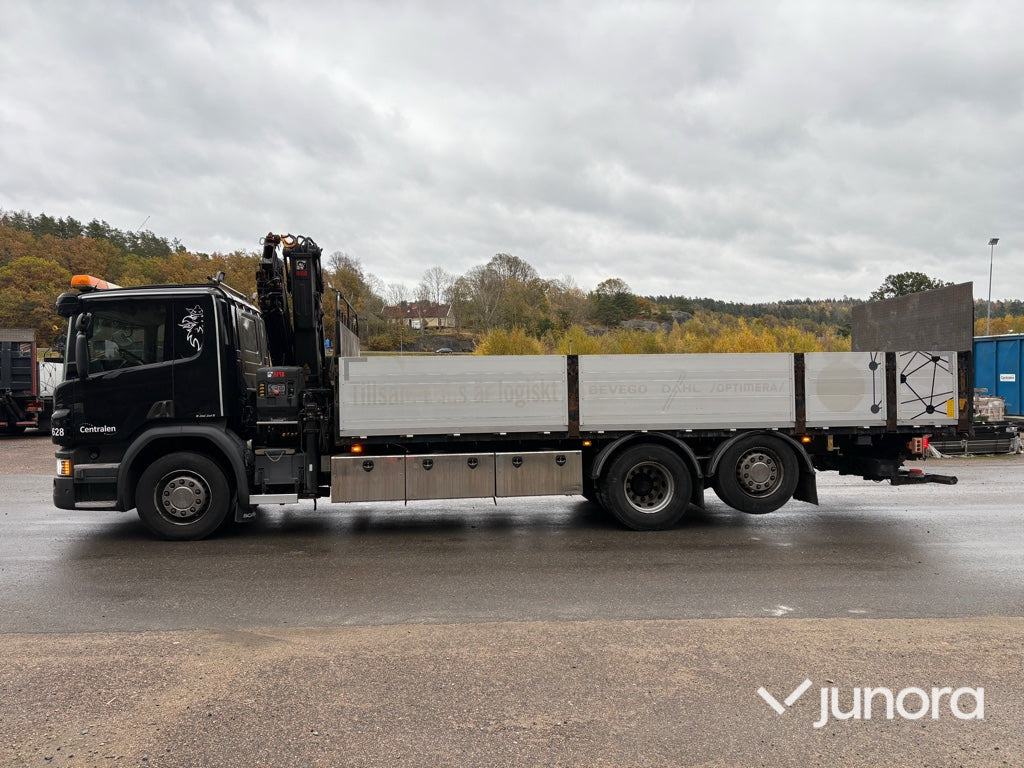 Kranbil - Scania P410 med Hiab 138 - Flakbil, Kranbil: bild 4 Kranbil - Scania P410 med Hiab 138 - Flakbil, Kranbil: bild 4