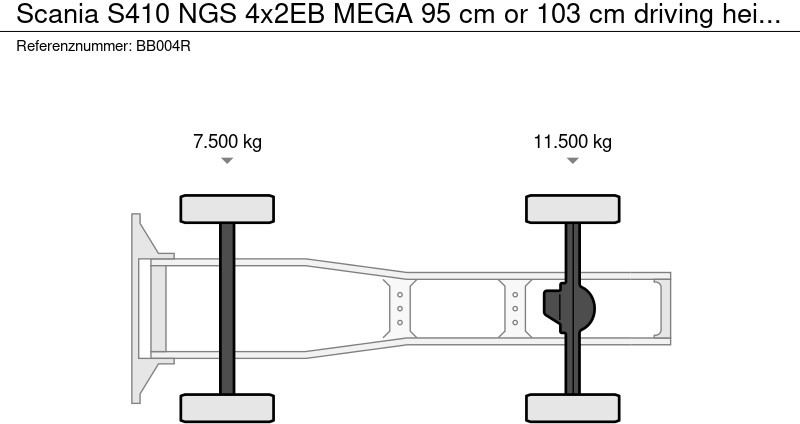 Dragbil Scania S410 NGS 4x2EB MEGA 95 cm or 103 cm driving height - RETARDER - 773 TKM - FULL AIR - PARK. AIRCO - LEATHER SEATS - 2 x FUEL TANK: bild 10 Dragbil Scania S410 NGS 4x2EB MEGA 95 cm or 103 cm driving height - RETARDER - 773 TKM - FULL AIR - PARK. AIRCO - LEATHER SEATS - 2 x FUEL TANK: bild 10