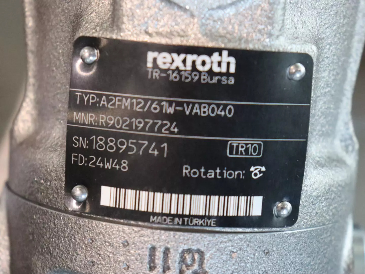 REXROTH A2FM12/61W-VAB040 - Hydraulmotor för Materialhanteringsutrustning: bild 4 REXROTH A2FM12/61W-VAB040 - Hydraulmotor för Materialhanteringsutrustning: bild 4