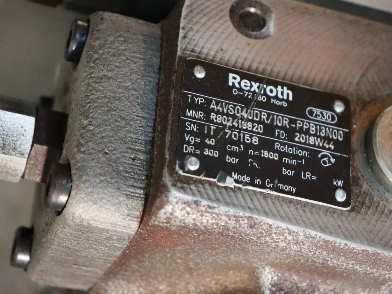 REXROTH A4VSO40DR/10R-PPB13N00 - Hydraulmotor för Materialhanteringsutrustning: bild 5 REXROTH A4VSO40DR/10R-PPB13N00 - Hydraulmotor för Materialhanteringsutrustning: bild 5